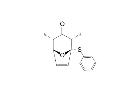 2,4-DIMETHYL-1-PHENYLTHIO-8-OXABICYCLO-[3.2.1]-OCT-6-EN-3-ONE