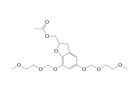 [5,7-bis(2-methoxyethoxymethoxy)-2,3-dihydro-1-benzofuran-2-yl]methyl ethanoate