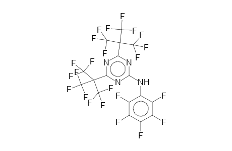 2-(2,3,4,5,6-Pentafluoroanilino)-4,6-bis[2,2,2-trifluoro-1,1-bis(trifluoromethyl)ethyl]-1,3,5-triazine