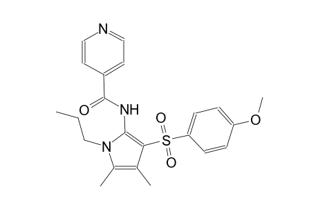 4-pyridinecarboxamide, N-[3-[(4-methoxyphenyl)sulfonyl]-4,5-dimethyl-1-propyl-1H-pyrrol-2-yl]-