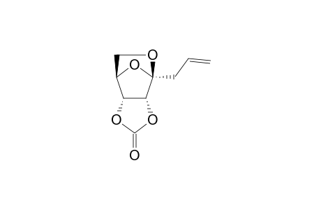 4,8-Anhydro-1,2,3-trideoxy-5,6-O-(oxomethyene)-D-ribo-oct-1-en-4-ulofuranose