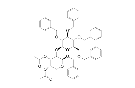 BENZYL-3,4-DI-O-ACETYL-2-O-(2,3,4,6-TETRA-O-BENZYL-BETA-D-GLUCOPYRANOSYL)-BETA-D-RIBOPYRANOSIDE