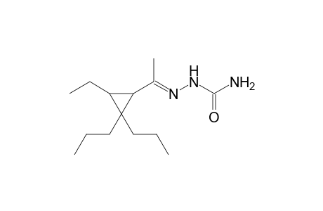 Ethanone, 1-(2-ethyl-3,3-dipropylcyclopropyl)-, semicarbazone