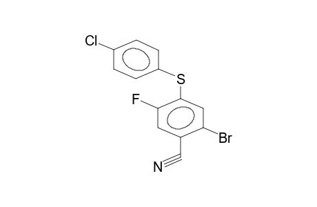 2-BROMO-4-(4-CHLOROPHENYLTHIO)-5-FLUOROBENZONITRILE