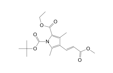 1H-Pyrrole-1,2-dicarboxylic acid, 4-(3-methoxy-3-oxo-1-propenyl)-3,5-dimethyl-, 1-(1,1-dimethylethyl) 2-ethyl ester, (E)-