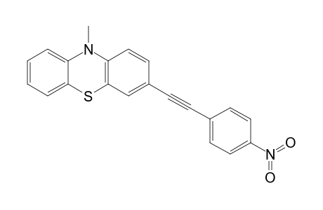 10-Methyl-3-[2-(4-nitrophenyl)ethynyl]phenothiazine