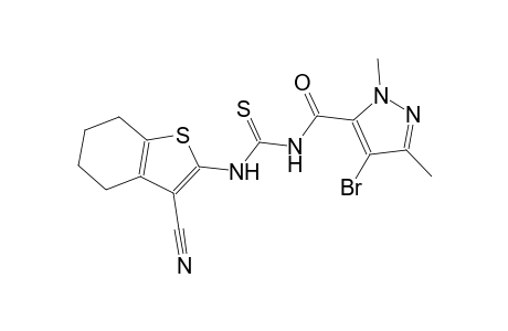 N-[(4-bromo-1,3-dimethyl-1H-pyrazol-5-yl)carbonyl]-N'-(3-cyano-4,5,6,7-tetrahydro-1-benzothien-2-yl)thiourea