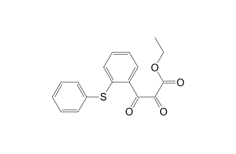 Benzenepropanoic acid, .alpha.,.beta.-dioxo-2-(phenylthio)-, ethyl ester