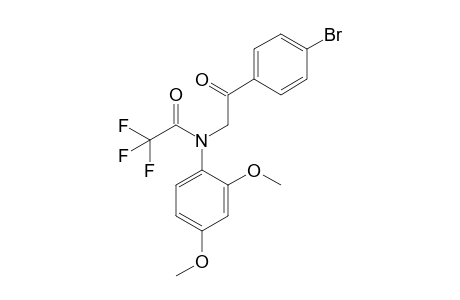 N-Trifluoroacetyl-1-(4-bromophenyl)-2-(2,4-dimethoxyphenylamino)ethanone