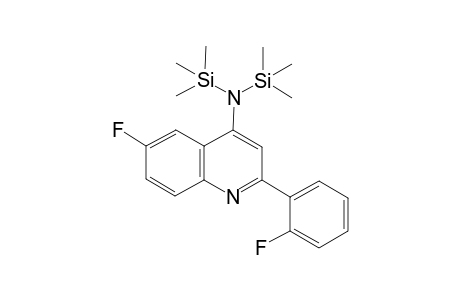 N,N-Bis(trimethylsilyl)-6-fluoro-2-(2-fluorophenyl)quinolon-4-amine