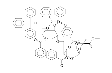 3,5-DI-O-BENZOYL-1,2-O-[1-(EXO-METHOXYCARBONYL)ETHYLIDENE]-6-O-(2,3,5-TRI-O-BENZOYL-6-O-TRITYL-BETA-D-GALACTOFURANOSYL)-ALPHA-D-GALACTOFURANOSE