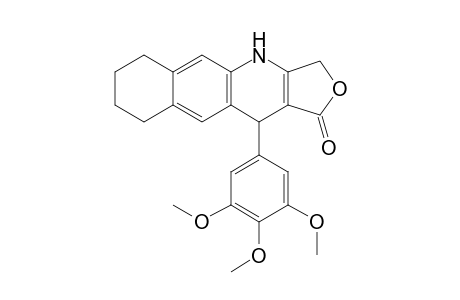 11-(3,4,5-Trimethoxyphenyl)-4,6,7,8,9,11-hexahydrobenzo[g]furo[3,4-b]quinolin-1(3H)-one