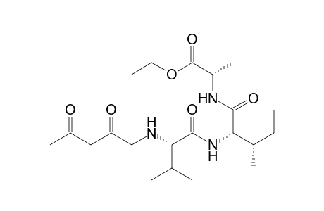 L-Alanine, N-[N-[N-(2,4-dioxopentyl)-L-valyl]-L-isoleucyl]-, ethyl ester