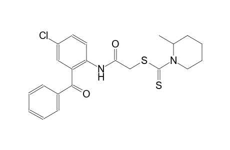 2-(2-benzoyl-4-chloroanilino)-2-oxoethyl 2-methyl-1-piperidinecarbodithioate