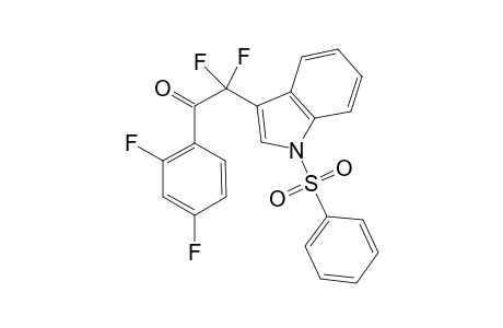 2,2-Difluoroa-1-(2,4-difluorophenyl)-2-[1-(phenylsulfonyl)-3-indolyl]ethanone
