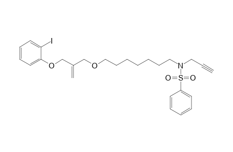 2-Iodophenyl 2-methylene-3-{7-[N-(2-propynyl)-N-phenylsulfonylamidoheptyl]propyl} ether
