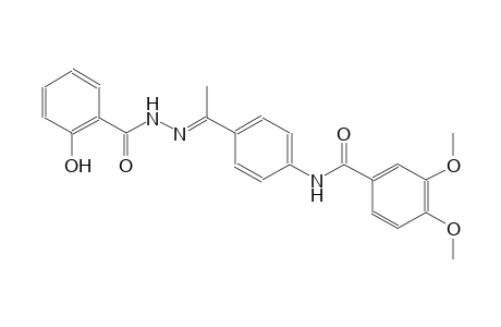 benzoic acid, 2-hydroxy-, 2-[(E)-1-[4-[(3,4-dimethoxybenzoyl)amino]phenyl]ethylidene]hydrazide