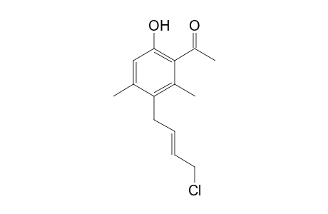 1-[3-((E)-4-Chloro-but-2-enyl)-6-hydroxy-2,4-dimethyl-phenyl]-ethanone