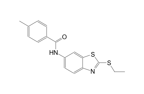 N-[2-(ethylsulfanyl)-1,3-benzothiazol-6-yl]-4-methylbenzamide