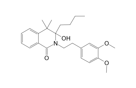 3-n-Butyl-N-[2-(3,4-Dimethoxyphenyl)ethyl]-3-hydroxy-4,4-dimethyl-3,4-dihydroisoquin-1(2H)-one