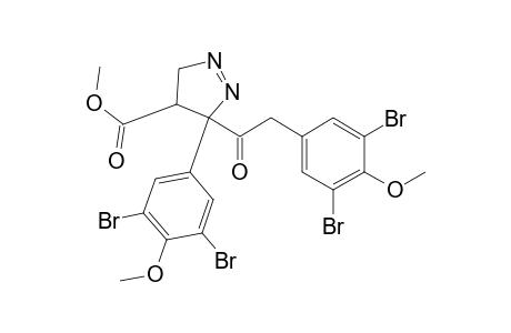 Methyl 3-(3,5-Dibromo-4-methoxyphenyl)-3-[(3,5-dibromo-4-methoxyphenyl)acetyl]-1,2-diazacyclopenten-4-carboxylate