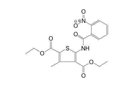 2,4-thiophenedicarboxylic acid, 3-methyl-5-[(2-nitrobenzoyl)amino]-,diethyl ester