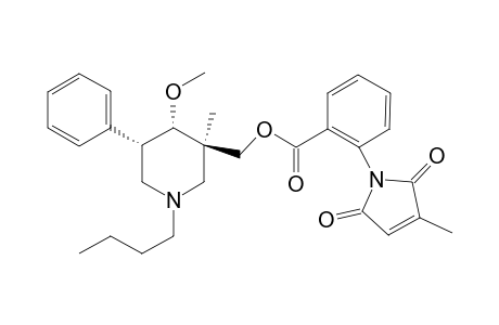 ((3S*,4S*,5R*)-1-Butyl-4-methoxy-3-methyl-5-phenylpiperidin-3-yl)methyl 2-(3-methyl-2,5-dioxo-2,5-dihydro-1H-pyrrol-1-yl)benzoate