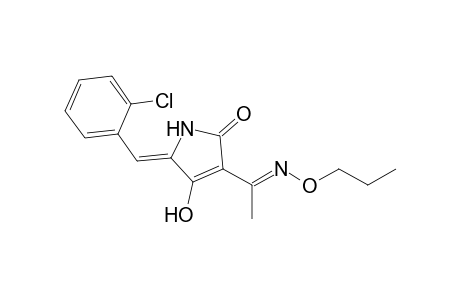 (Z)-5-(2-chlorobenzylidene)-4-hydroxy-3-((E)-1-(propoxyimino)ethyl)-pyrroline-2-one