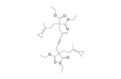 TETRAETHYL-2,14-BIS-(CYCLOPROPYLIDENE)-9-METHYLENEPENTADECA-7-YNE-5,5,11,11-TETRACARBOXYALTE