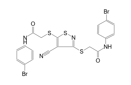 acetamide, N-(4-bromophenyl)-2-[[3-[[2-[(4-bromophenyl)amino]-2-oxoethyl]thio]-4-cyano-5-isothiazolyl]thio]-