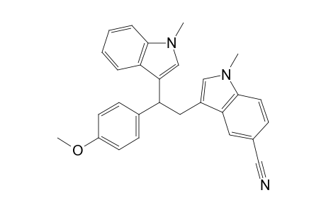 3-(2-(4-Methoxyphenyl)-2-(1-methyl-1H-indol-3-yl)ethyl)-1-methyl-1H-indole-5-carbonitrile