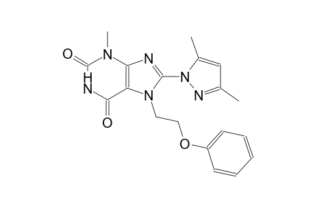 8-(3,5-dimethyl-1H-pyrazol-1-yl)-3-methyl-7-(2-phenoxyethyl)-3,7-dihydro-1H-purine-2,6-dione