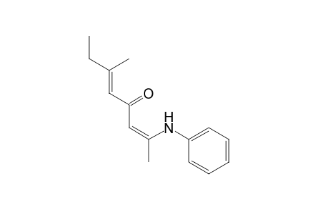 (2Z,5E)-2-(N-Phenylamino)-6-methylocta-2,5-dien-4-one