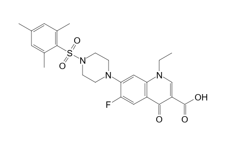 1-Ethyl-6-fluoro-7-(4-(mesitylsulfonyl)piperazin-1-yl)-4-oxo-1,4-dihydroquinoline-3-carboxylic acid