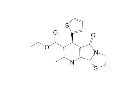 (+/-)-(6R,9BR)-ETHYL-8-METHYL-5-OXO-6-(THIEN-2''-YL)-2,3,5,6,9,9B-HEXAHYDROTHIAZOLO-[3',2':1,2]-PYRROLO-[3,4-B]-PYRIDINE-7-CARBOXYLATE