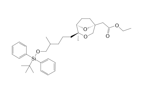 2-[(1R,2S,5R)-2-[5-[tert-butyl(diphenyl)silyl]oxy-4-methyl-pentyl]-2-methyl-3,8-dioxabicyclo[3.2.1]octan-5-yl]acetic acid ethyl ester