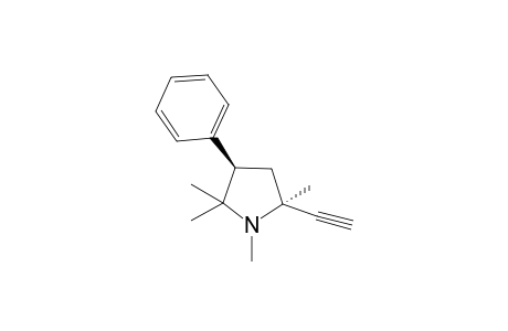 trans-2-Ethynyl-1,2,5,5-tetramethyl-4-phenyl-pyrrolidine