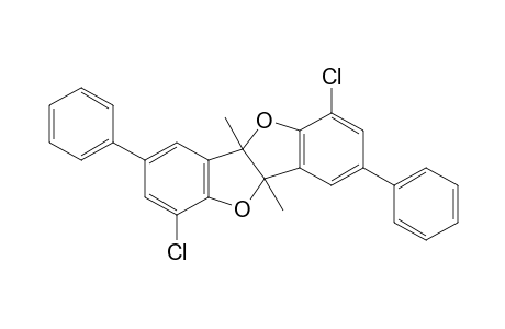 1,6-dichloro-4b,9b-dihydro-4b,9b-dimethyl-3,8-diphenylbenzofuro[3,2-b]-benzofuran