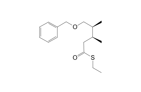 (+)-S-Ethyl (3S,4S)-5-(Benzyloxy-3,4-dimethylpentanethioate