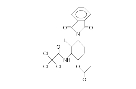 (.+-.)-3T-Iodo-4c-phthalimido-2c-trichloroacetamido-cyclohexyl acetate