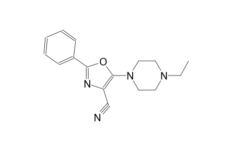 5-(4-ethyl-1-piperazinyl)-2-phenyl-1,3-oxazole-4-carbonitrile