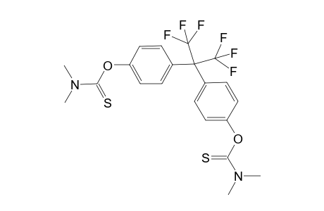 O,O'-[(1,3-trifluoroprop-2-ylidene)diphen-4-yl]-N,N-N',N'-tetramethyl-O-thiocarbamate