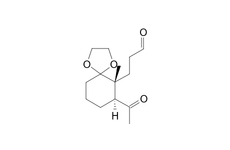 7-Acetyl-6-methyl-1,4-dioxaspiro[4.5]decane-6-propanal