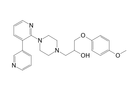 1-(4-Methoxyphenoxy)-3-[4-[3-(3-pyridyl)-2-pyridyl]piperazin-1-yl]propan-2-ol