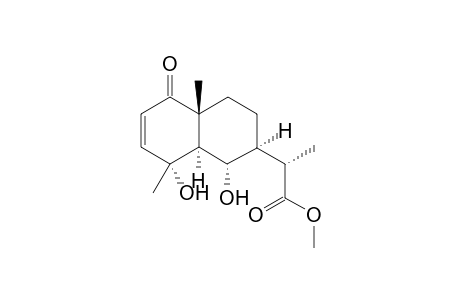 rel-(alpha-S,1S,2S,4aR,8R,8aS)-1,2,3,4,4a,5,8,8a-Octahydro-1,8-dihydroxy-alpha,4a-trimethyl-5-oxonaphthalene-2-acetic Acid Methyl Ester