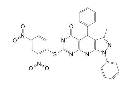 7-(2,4-DINITRO-PHENYL-THIO)-3-METHYL-1,4-DIPHENYL-4,6,9-TRIHYDRO-PYRAZOLO-[5,4-B]-PYRIMIDINO-[5,4-E]-PYRIDIN-5-ONE