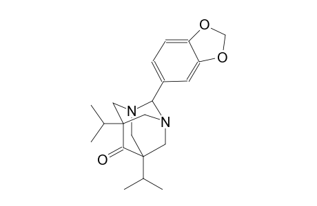 1,3-diazatricyclo[3.3.1.1~3,7~]decan-6-one, 2-(1,3-benzodioxol-5-yl)-5,7-bis(1-methylethyl)-