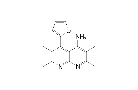 5-(furan-2-yl)-2,3,6,7-tetramethyl-1,8-naphthyridin-4-amine