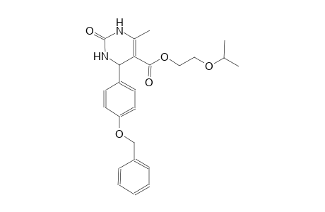 5-pyrimidinecarboxylic acid, 1,2,3,4-tetrahydro-6-methyl-2-oxo-4-[4-(phenylmethoxy)phenyl]-, 2-(1-methylethoxy)ethyl ester