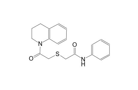 2-([2-(3,4-Dihydro-1(2H)-quinolinyl)-2-oxoethyl]sulfanyl)-N-phenylacetamide